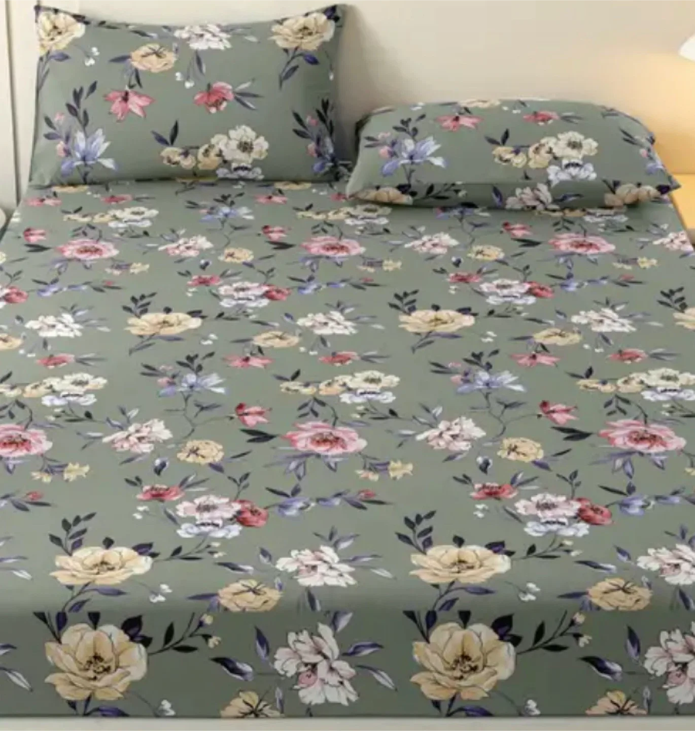 3 pieces Queen size Fitted bedsheet set image indicator(2)