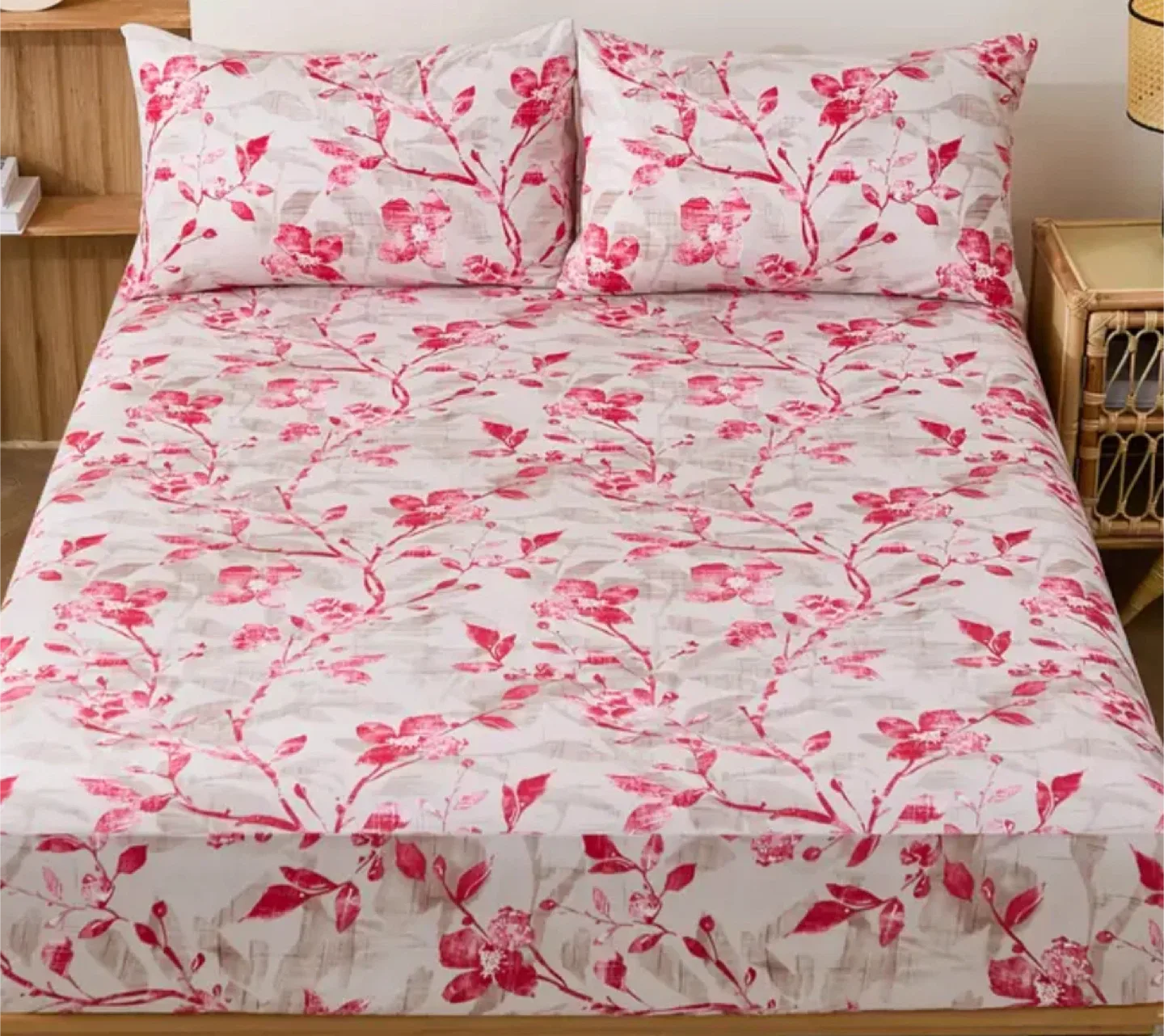 3 pieces Queen size Fitted bedsheet set image indicator(4)