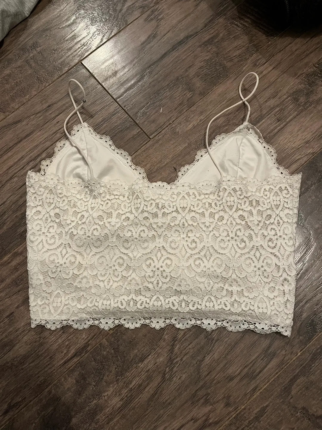 Garage White Lace Bralette - Size M/M image indicator(4)