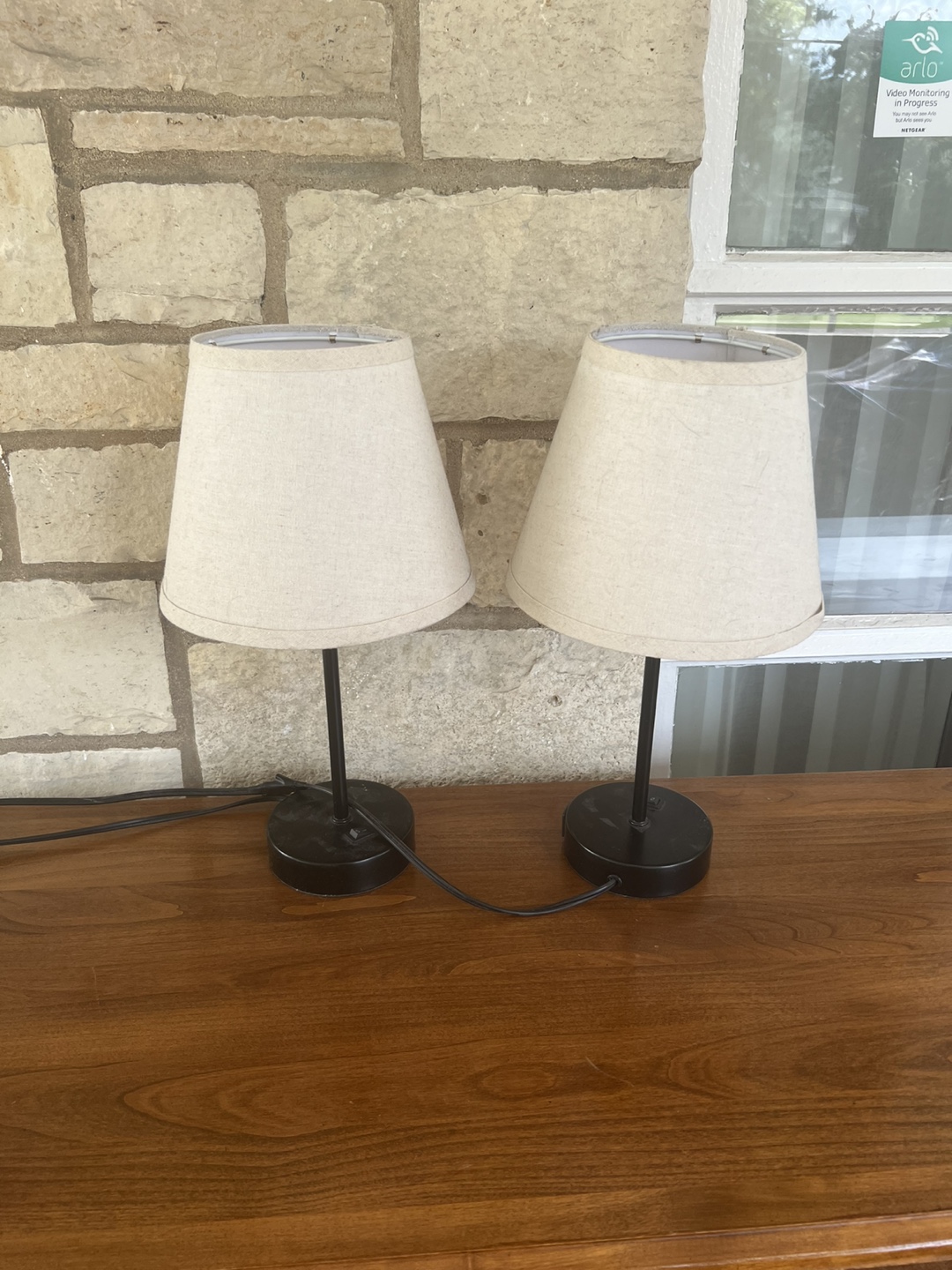 Pair of Small Bedside Lamps