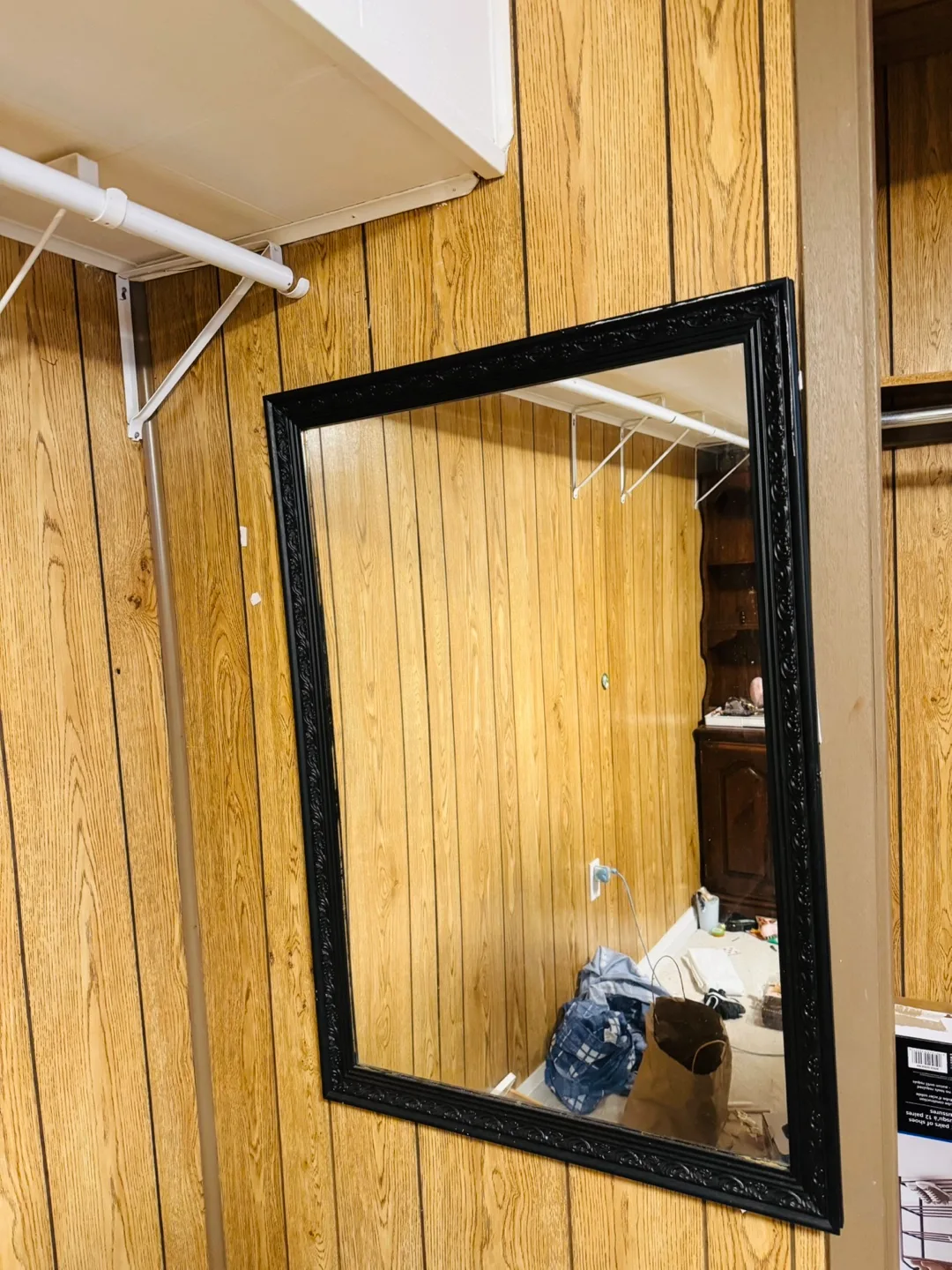 Black Framed  Mirror
