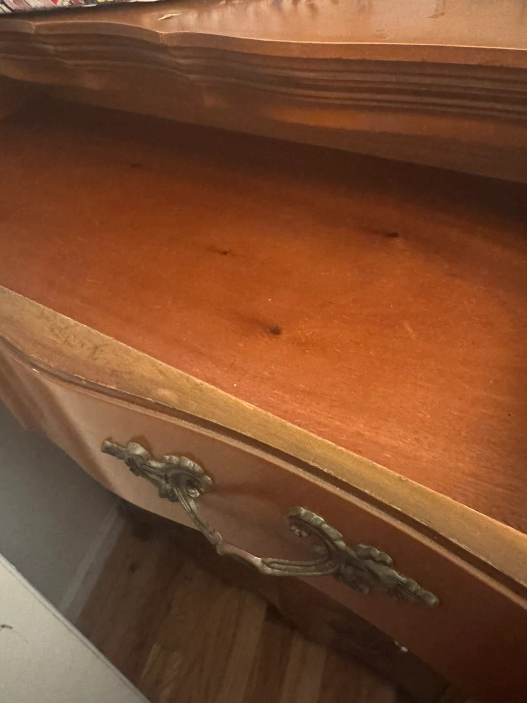 Vintage Brown Wood 6-Drawer Dresser - photo 2