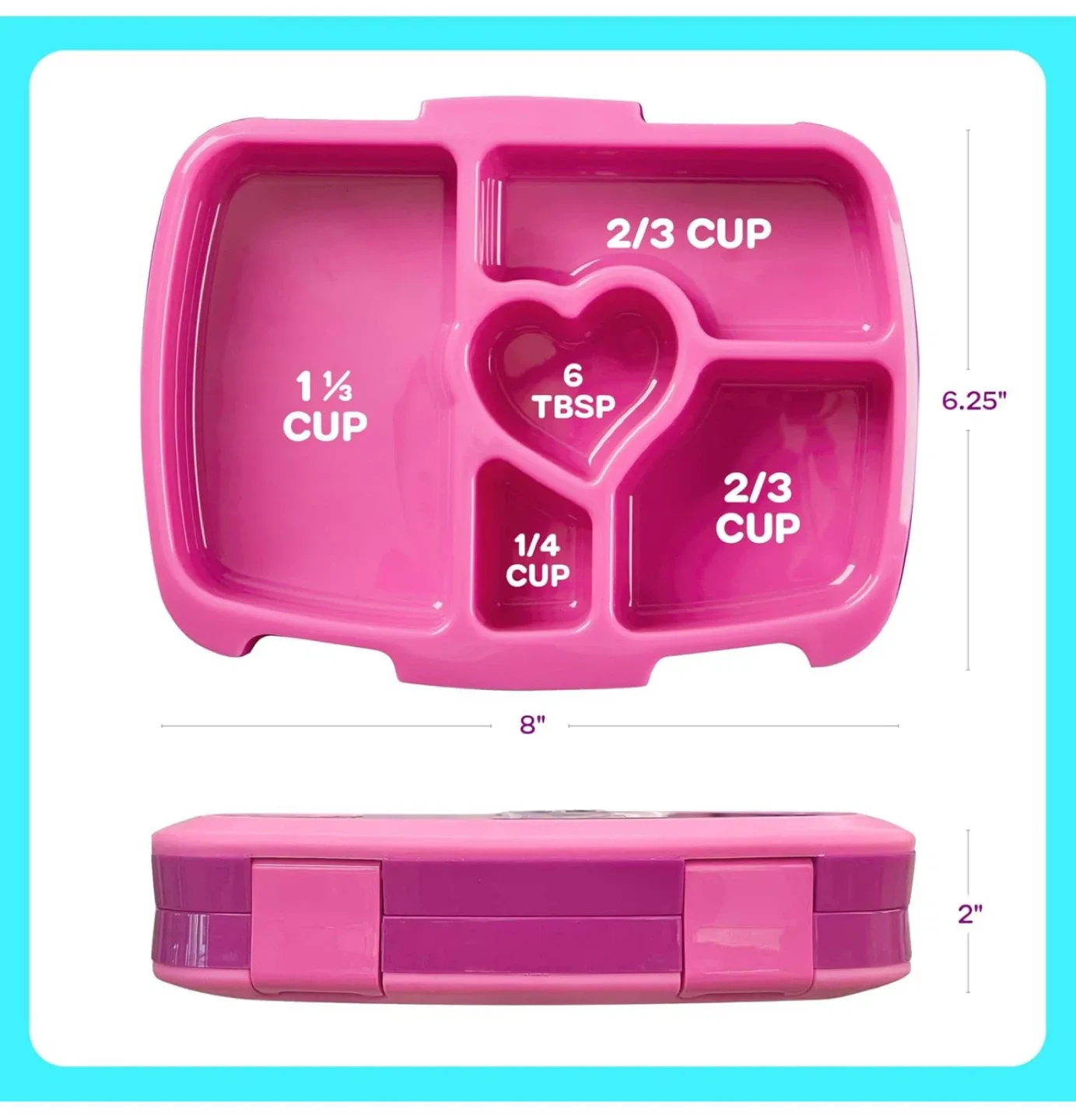 Brand NEW Unicorn Bento Box for Kids image indicator(6)