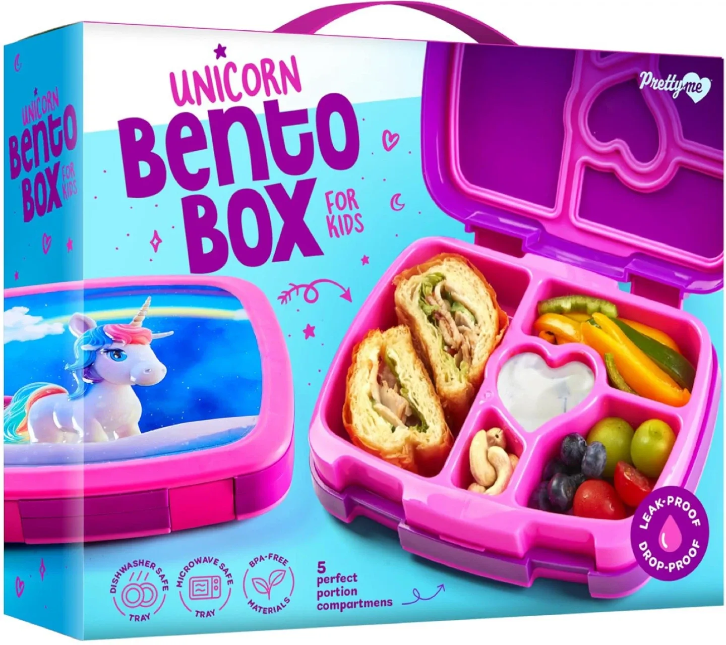 Brand NEW Unicorn Bento Box for Kids image indicator(2)