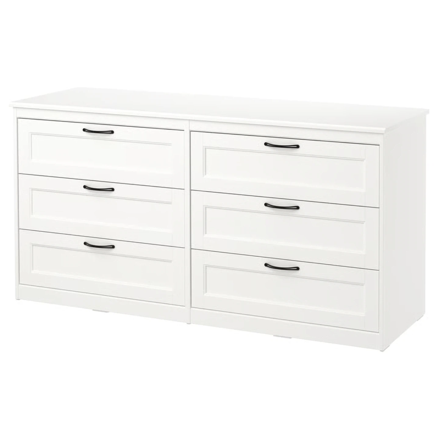 IKEA Songesand White 6-Drawer Dresser