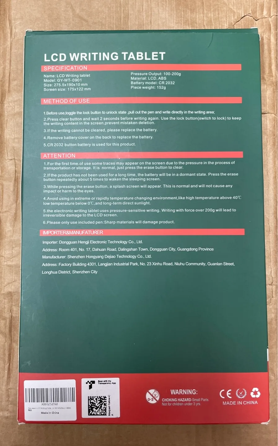 Maxseem LCD Writing Tablet - New in Box! image indicator(2)