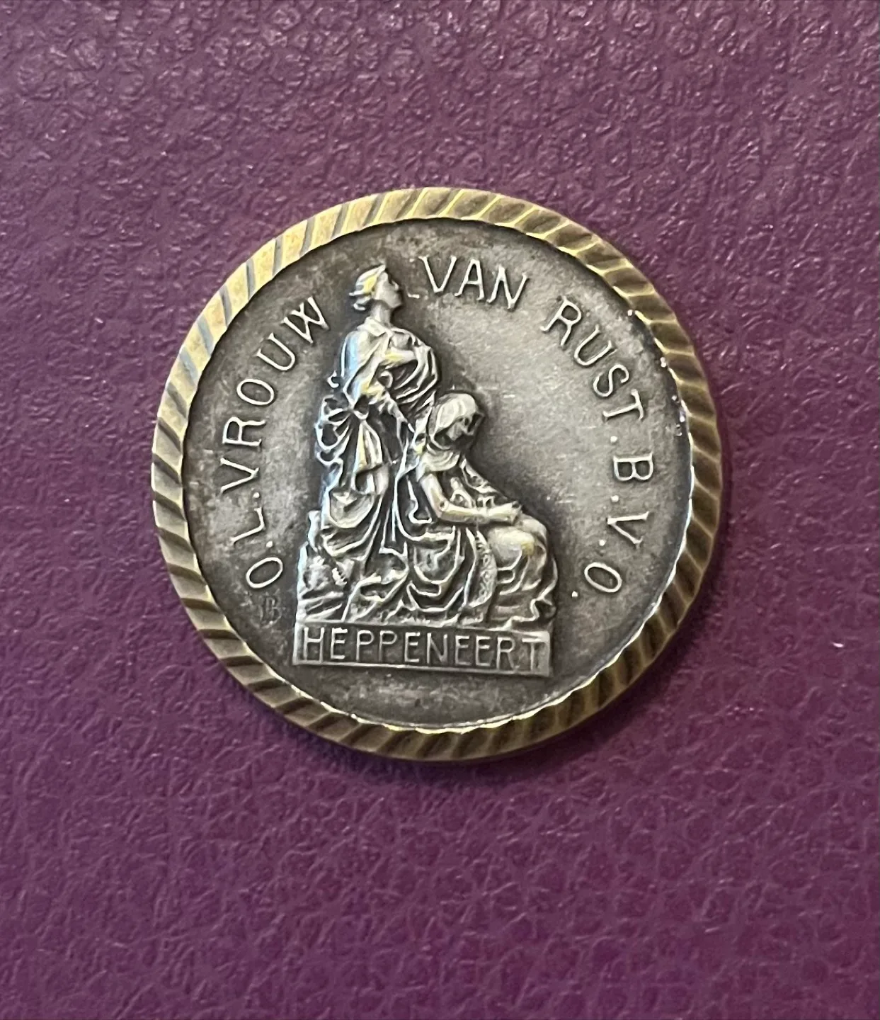 Vintage CatholicRust B.V.O. Medaille... thumbnail