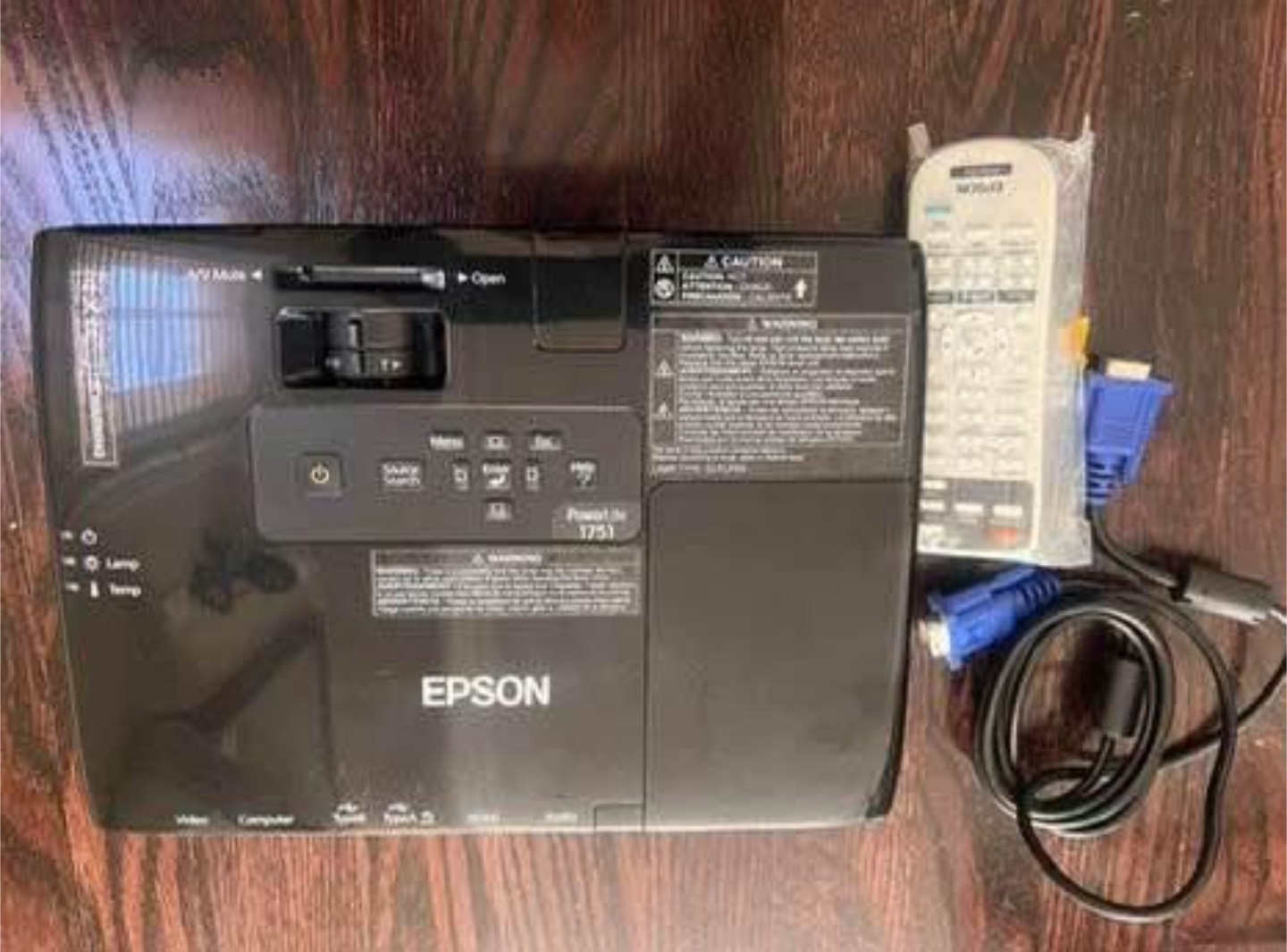 Epson PowerLite Projector 1751 3LCD - photo 2
