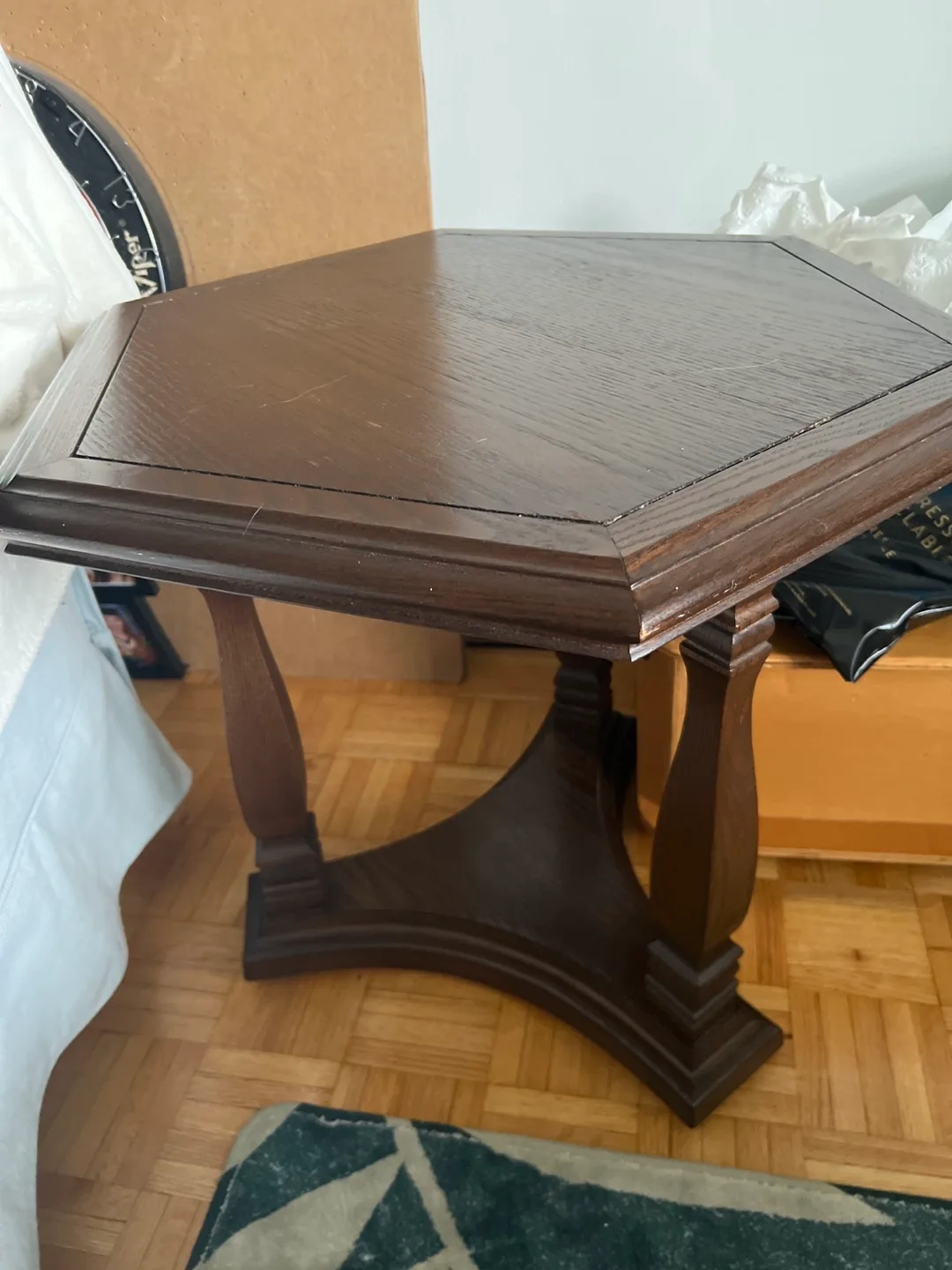 Brown Wooden End Table thumbnail