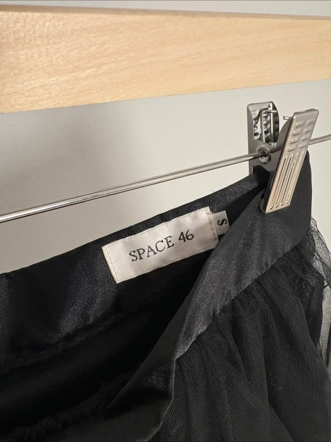 Space 46 Black Tulle Skirt, Size S image indicator(2)