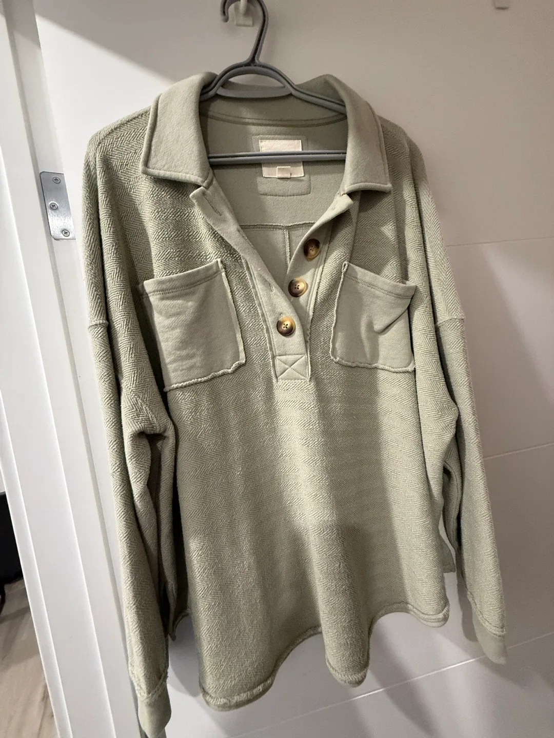 American Eagle Olive Green Pullover - Oversized XL thumbnail