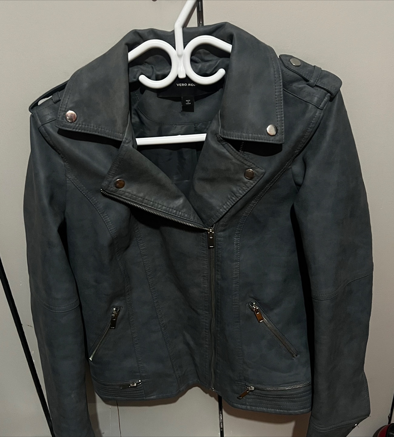 NEW Women’s Faux Leather Jacket, Size Large - photo 2