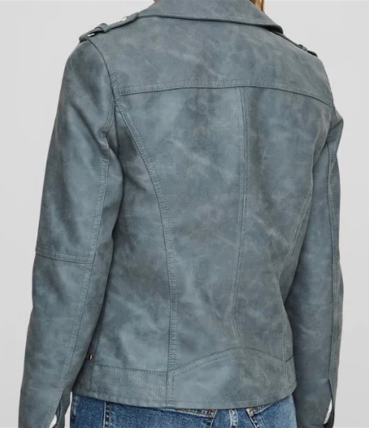 NEW Women’s Faux Leather Jacket, Size Large - photo 3