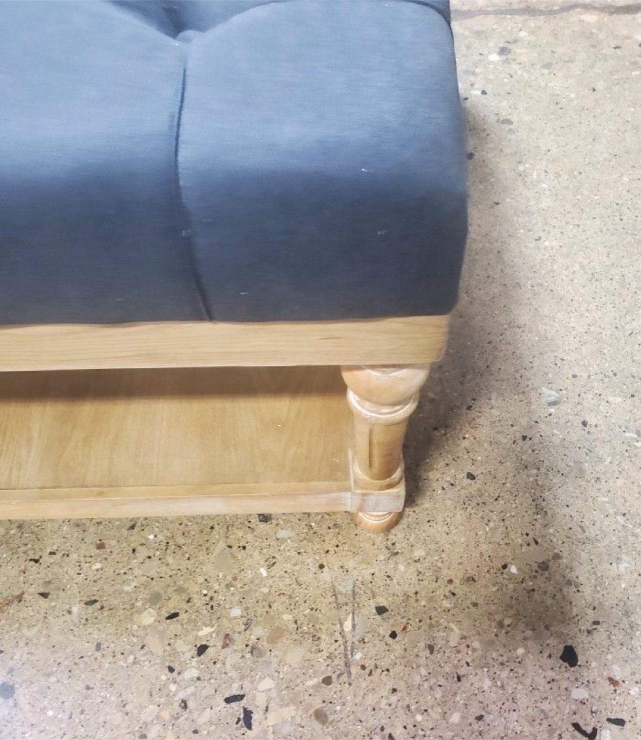 New Large Grey Cocktail Ottoman Coffee Table - photo 2