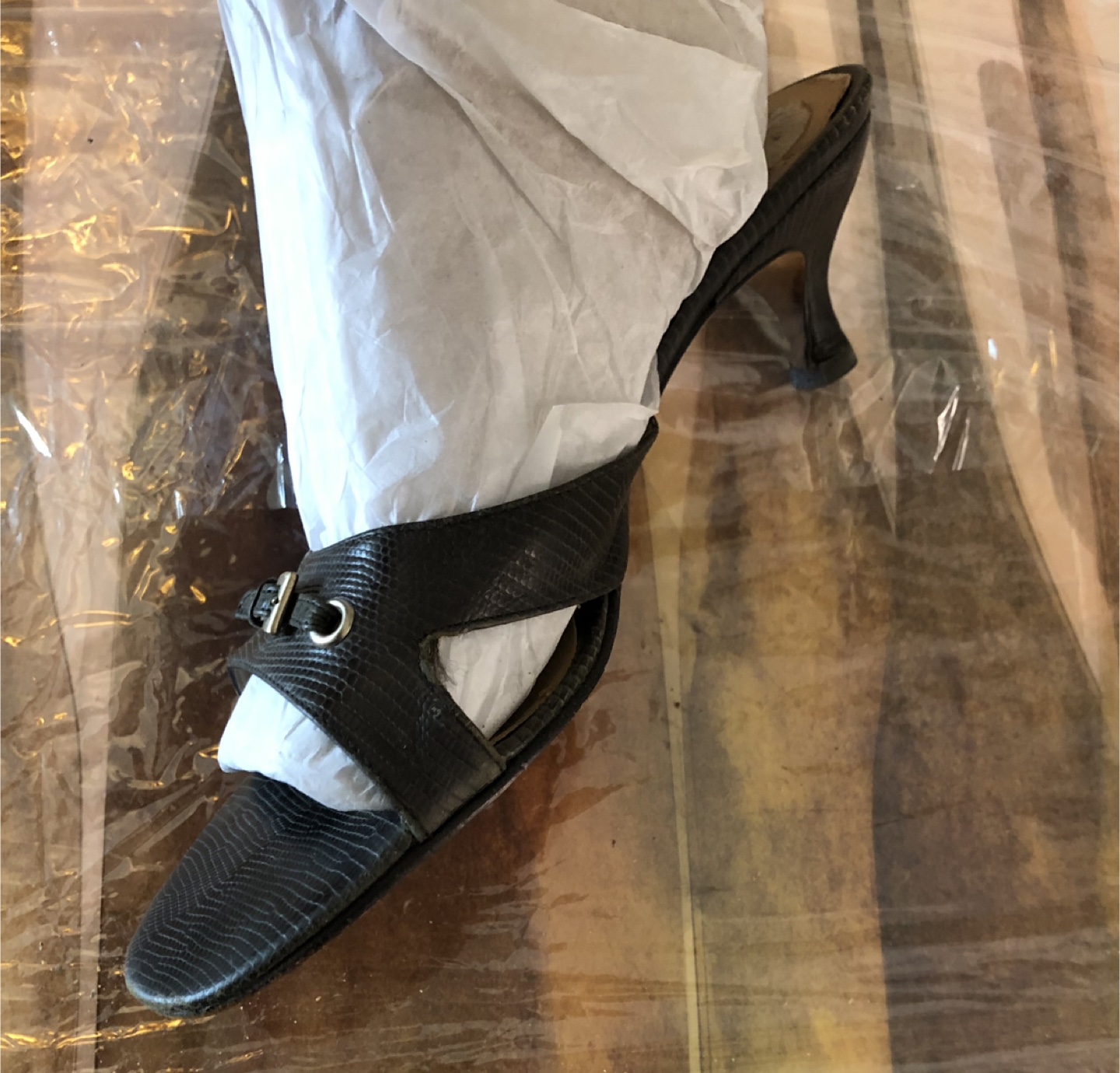 Ann Taylor - Worn Dark Brown Heels - Size 9 - photo 2