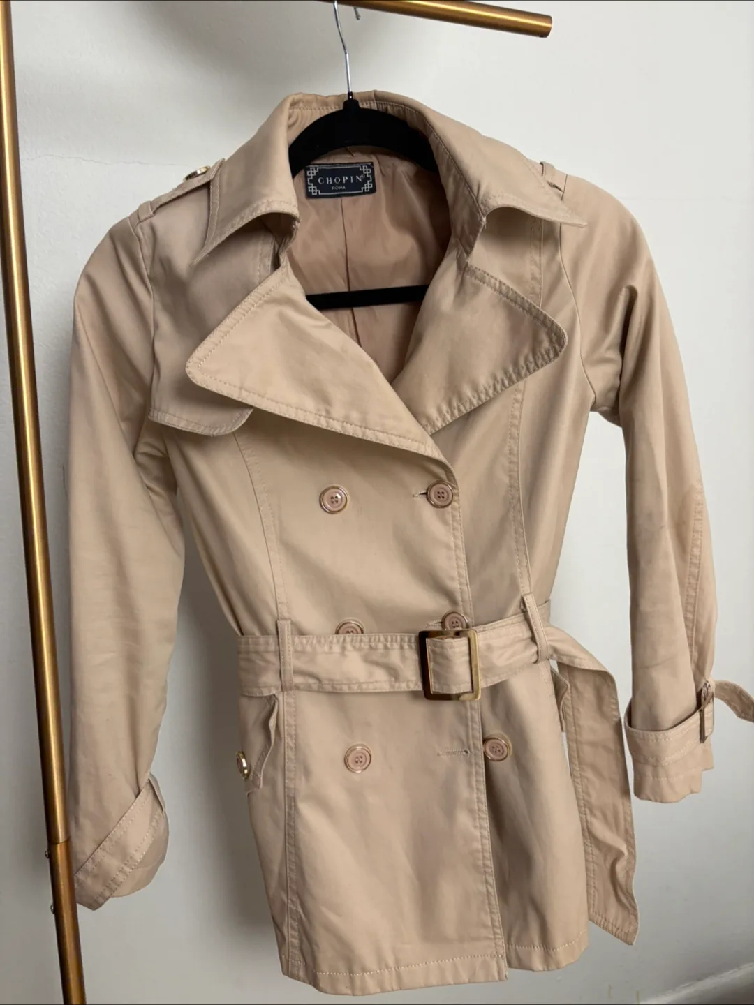 Chopin Roma Trench Coat XXS - Beige thumbnail
