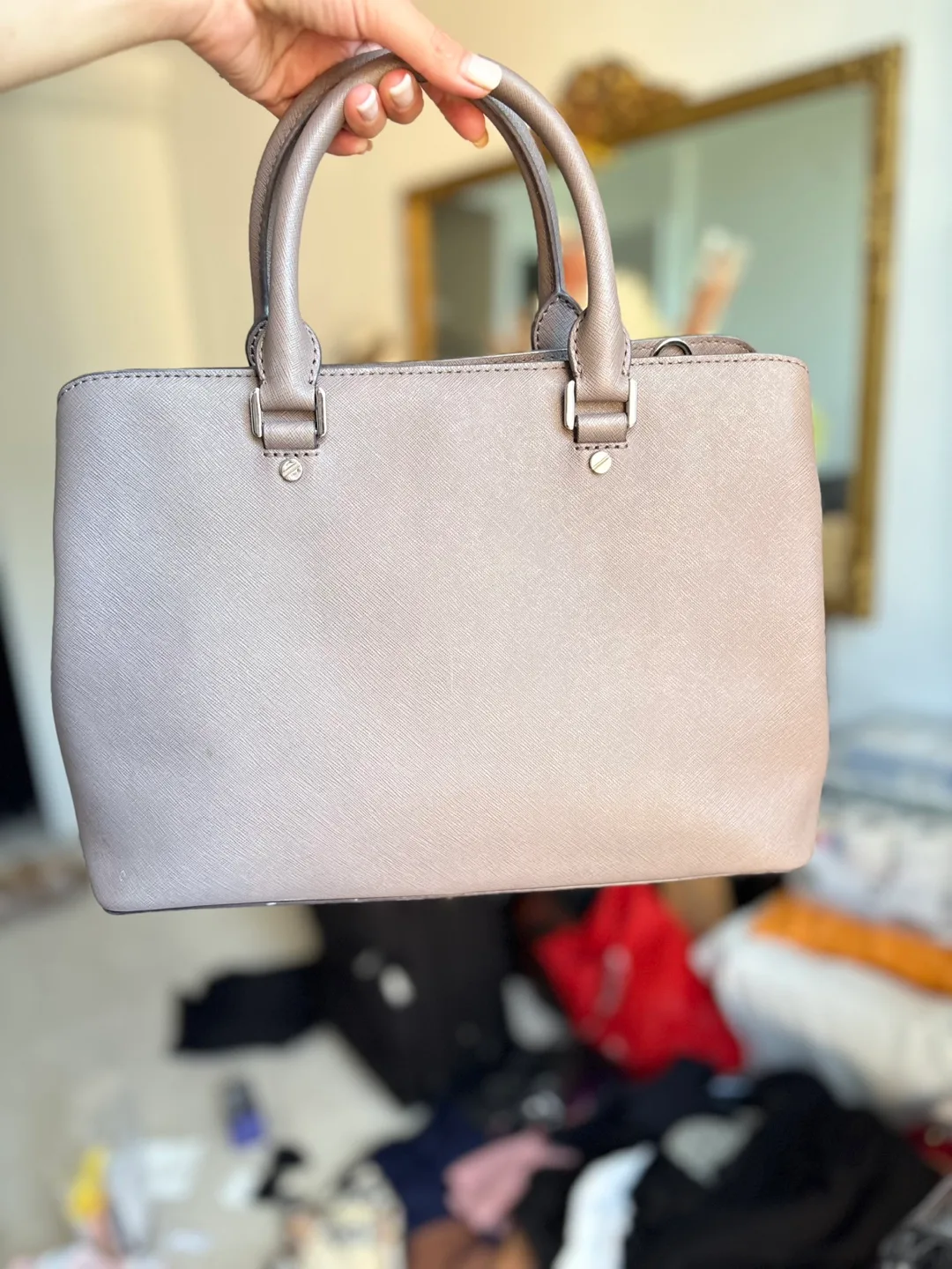 Michael Kors Satchel - Light Taupe image indicator(5)