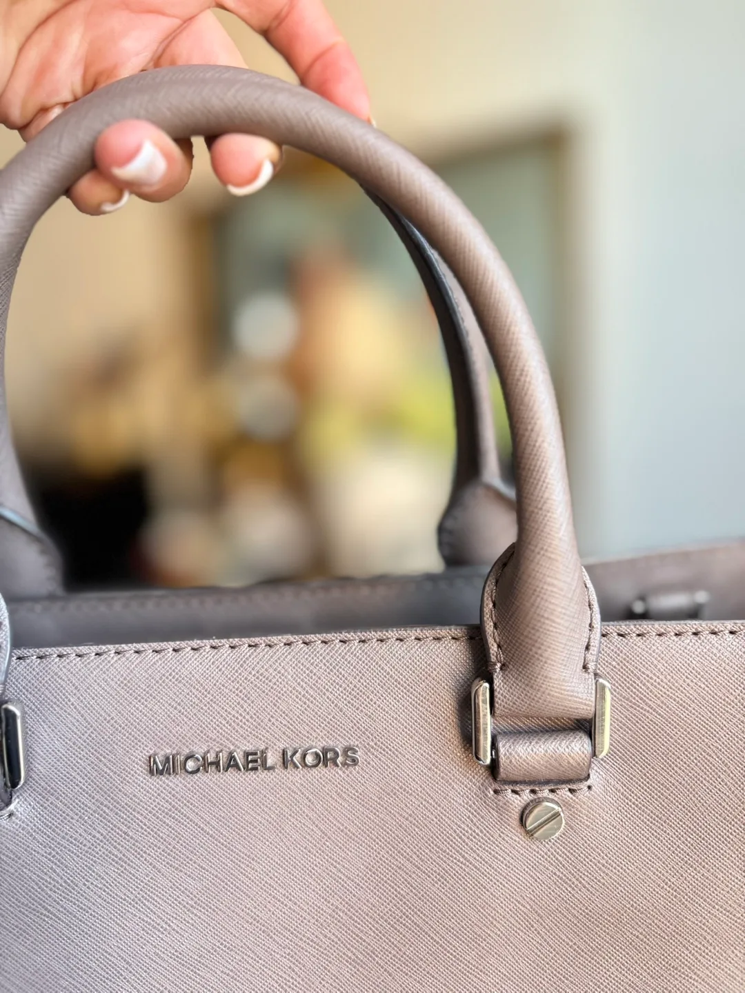 Michael Kors Satchel - Light Taupe image indicator(2)