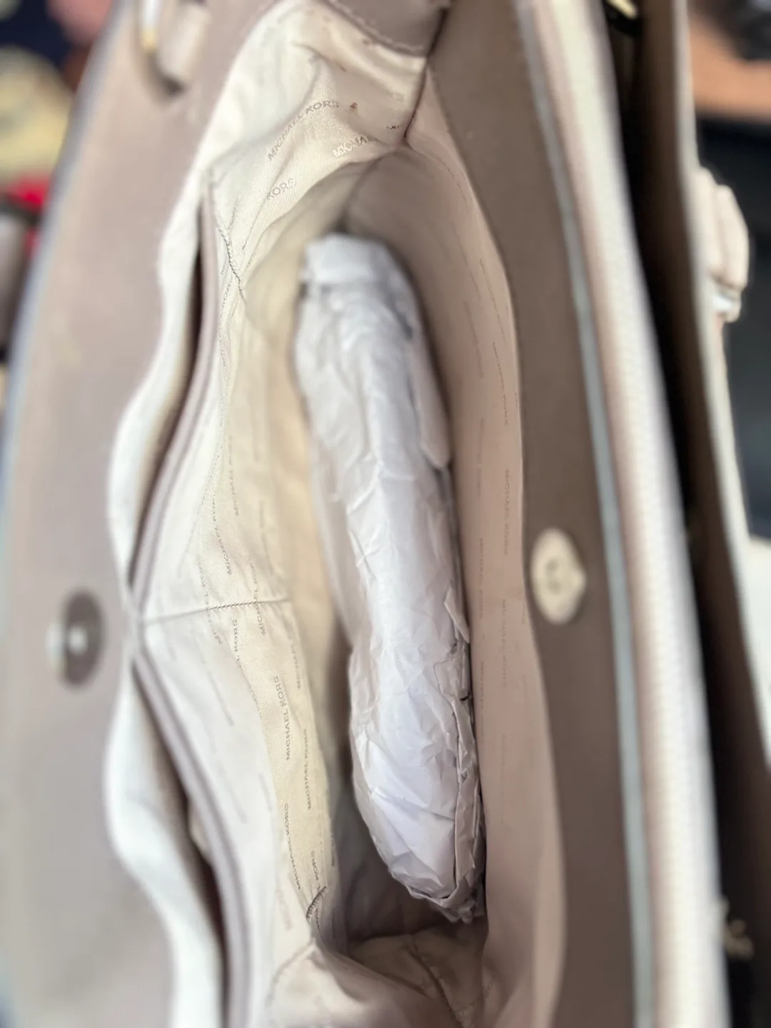 Michael Kors Satchel - Light Taupe image indicator(8)