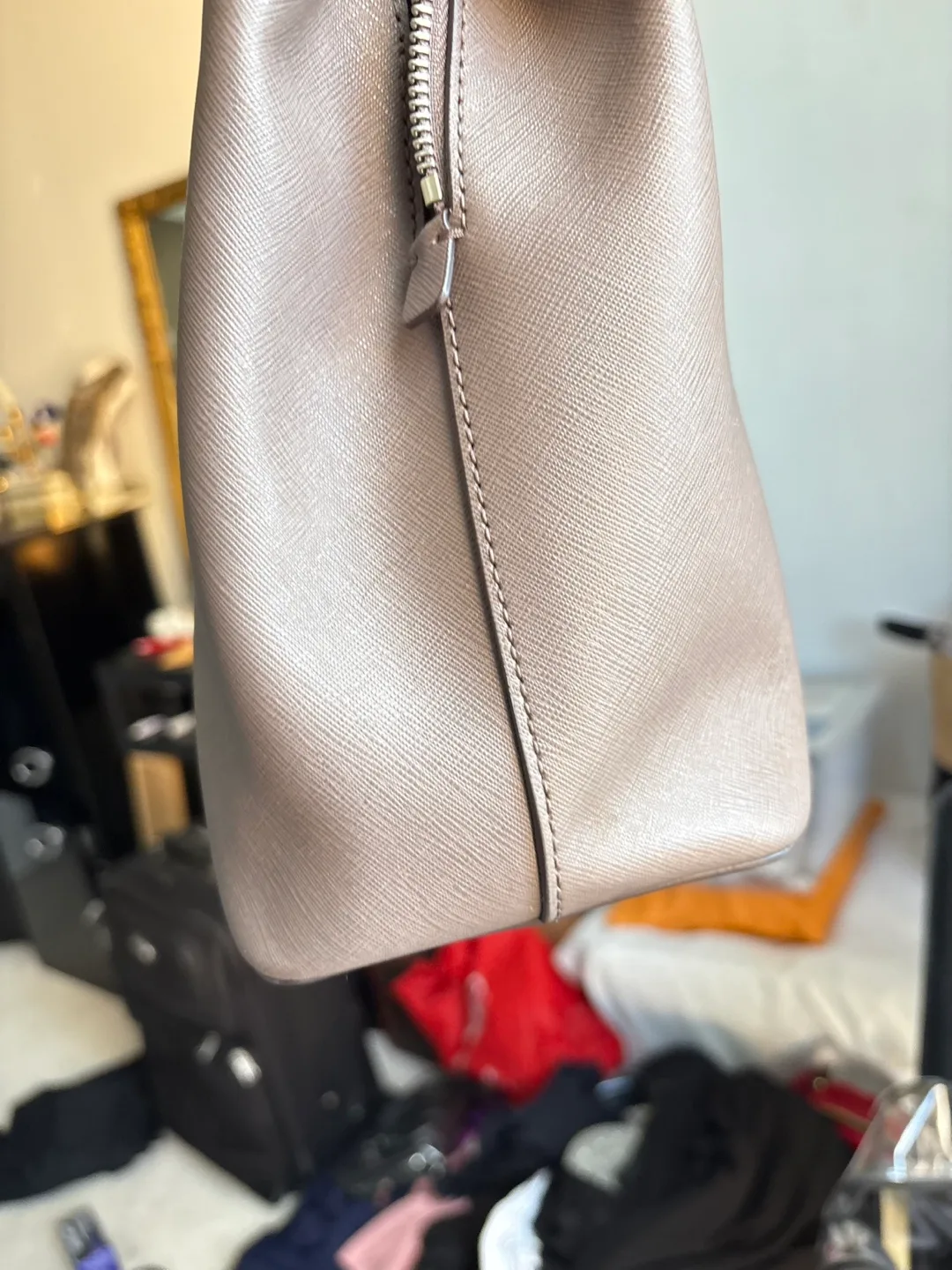 Michael Kors Satchel - Light Taupe image indicator(6)