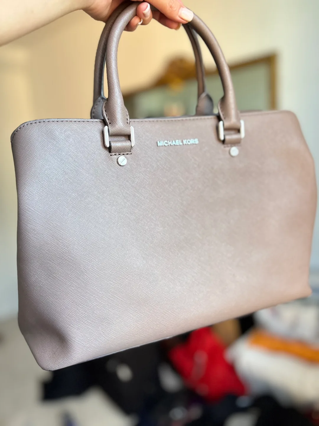 Michael Kors Satchel - Light Taupe thumbnail