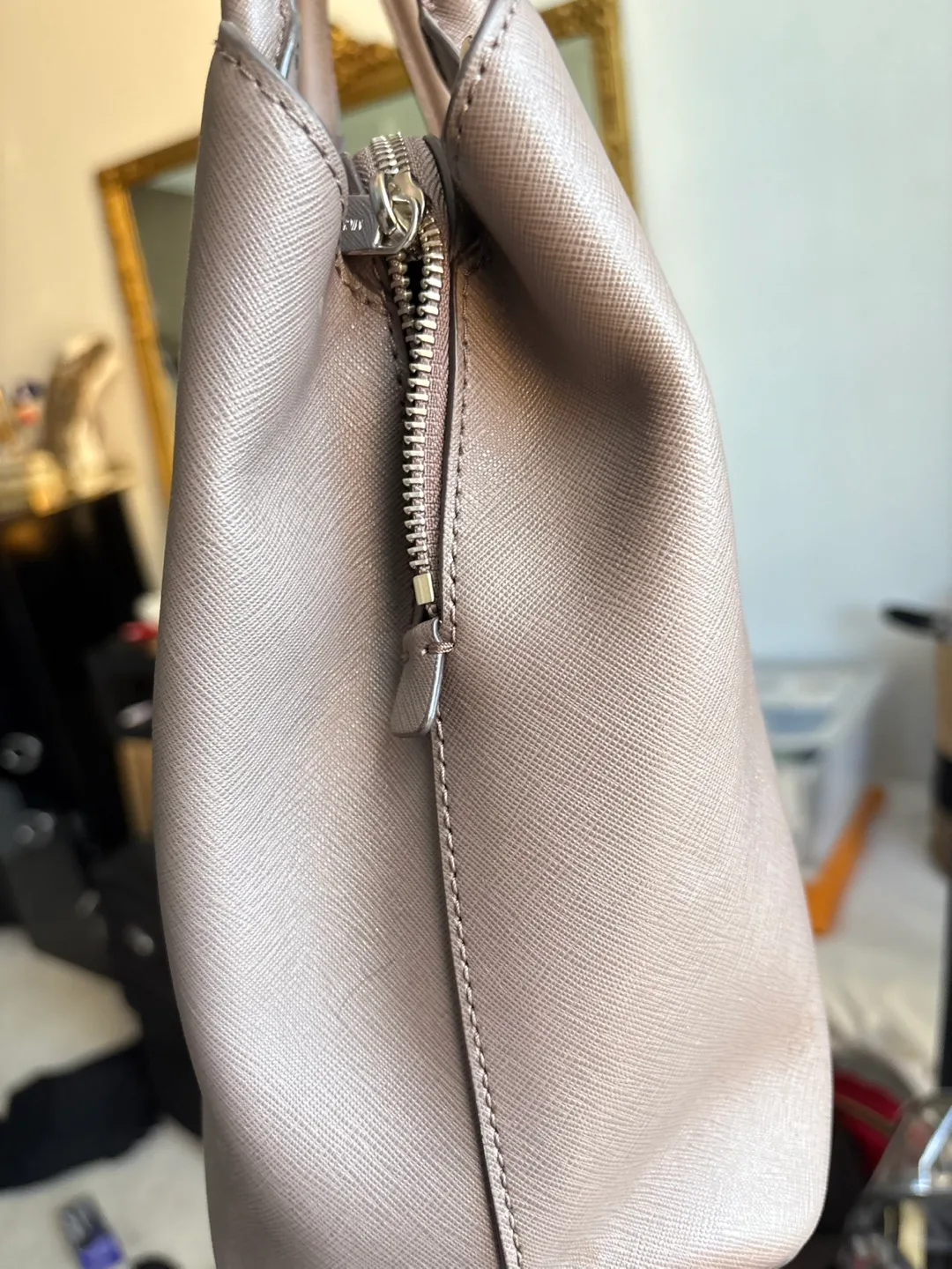 Michael Kors Satchel - Light Taupe image indicator(4)