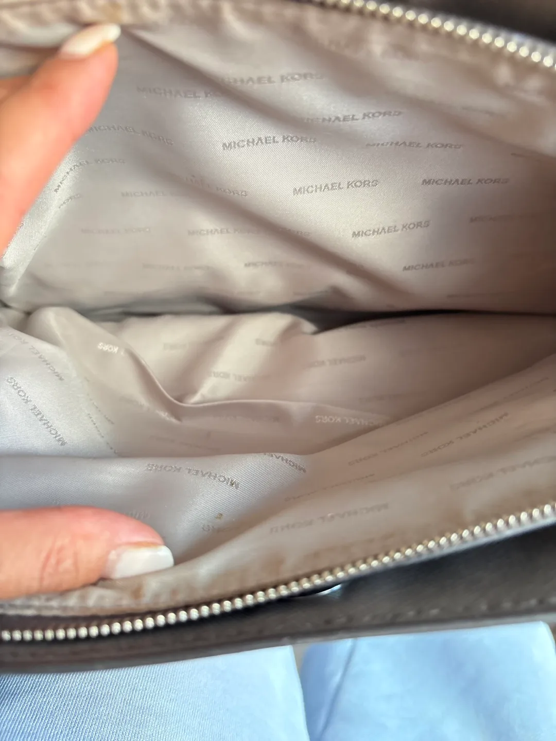 Michael Kors Satchel - Light Taupe image indicator(10)