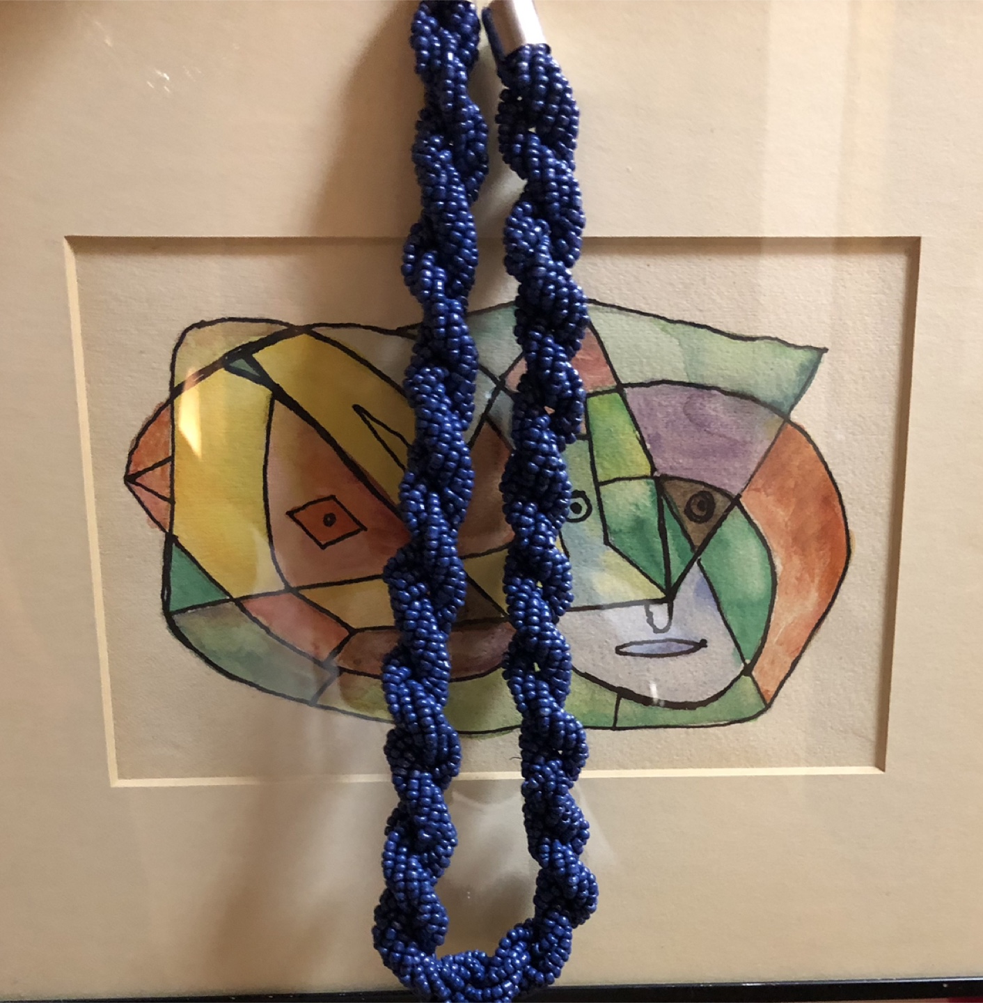 Blue Beaded Necklace
