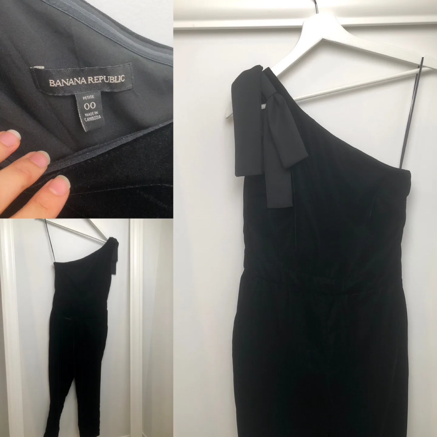 Banana Republic Black Jumpsuit - Petite 00 thumbnail