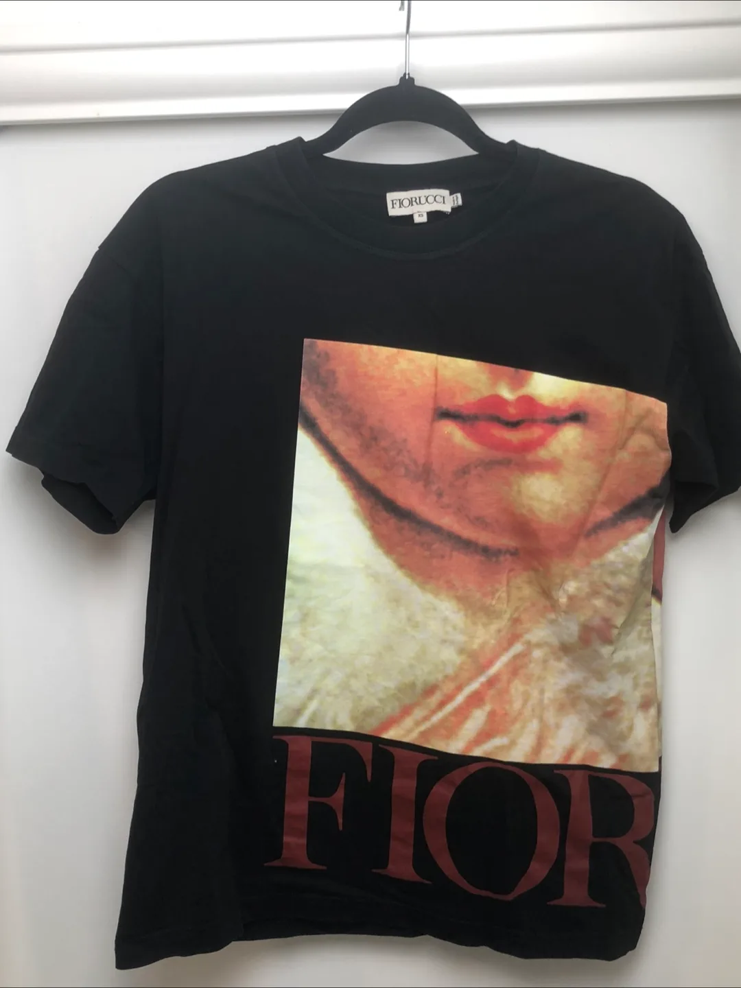 Fiorucci Black Graphic Tee - Size XS thumbnail