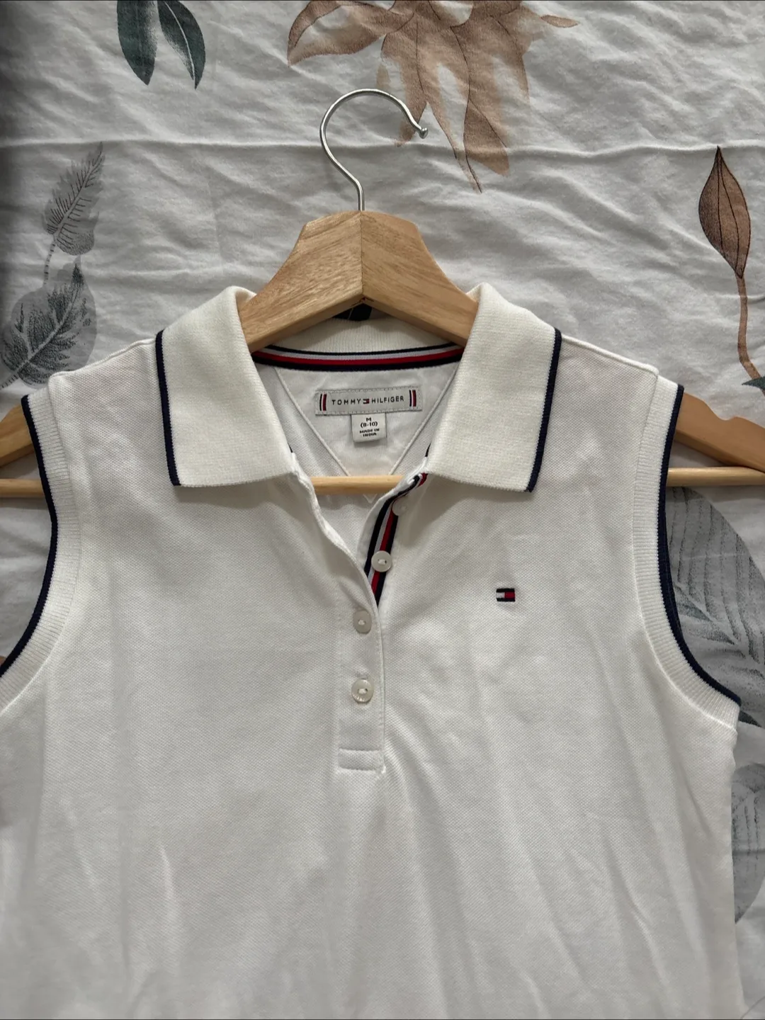 Tommy Hilfiger White Polo Dress - Size M (8-10) thumbnail