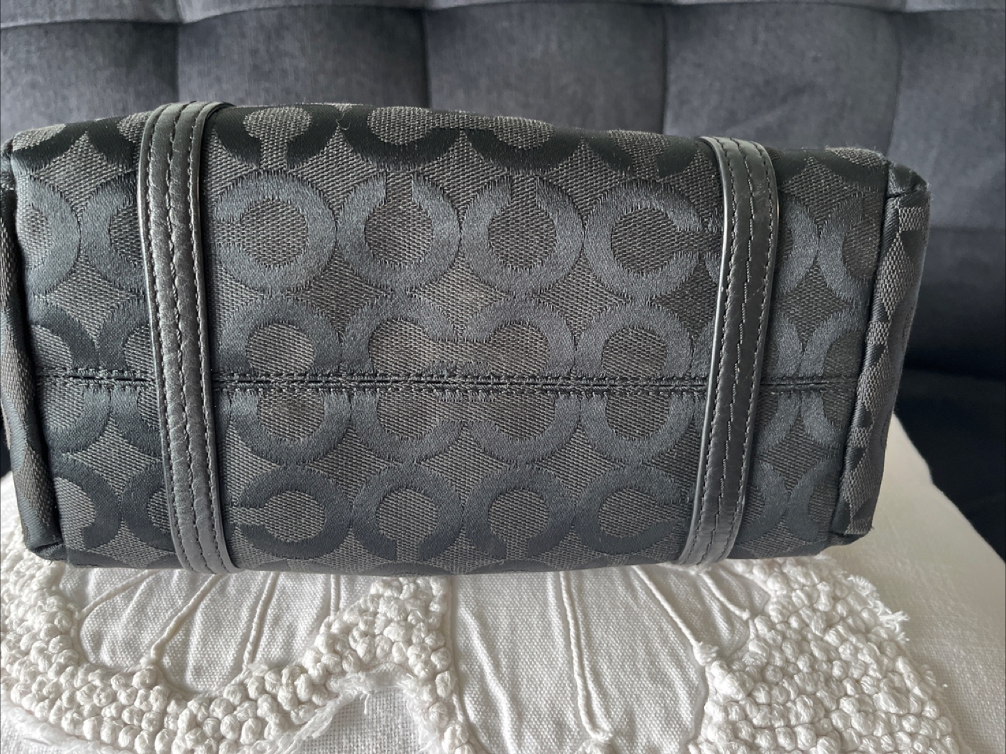 Coach Black Signature Satchel - photo 2