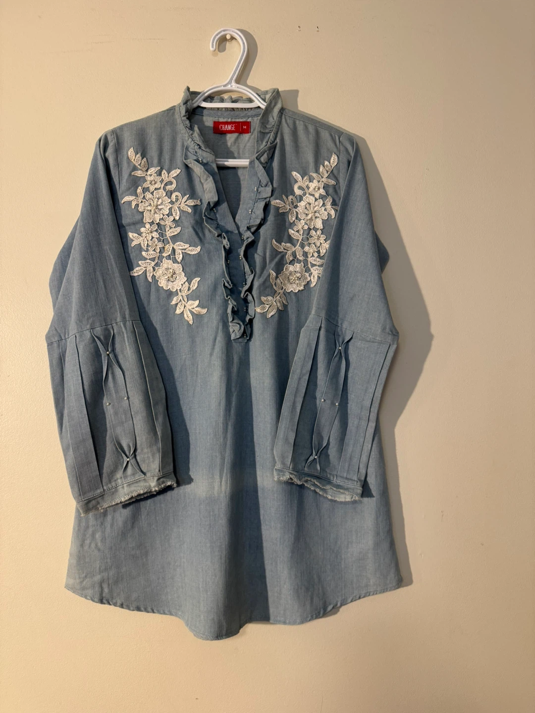Change Denim shirt - Size M - photo 4