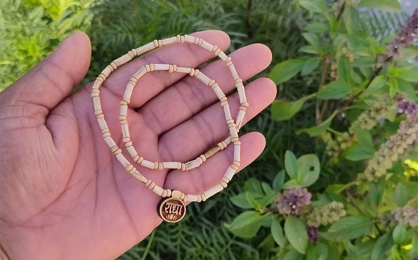 Handmade Wooden Bead Necklace thumbnail