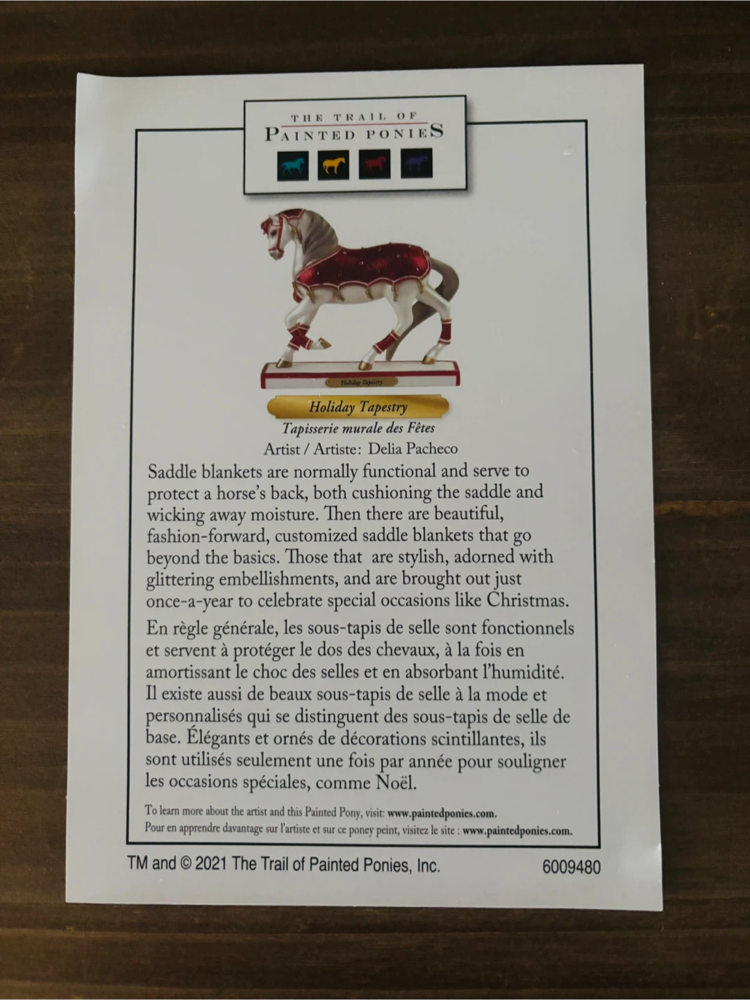 The Trail of Painted Ponies - Holiday Tapestry Figurine - photo 2
