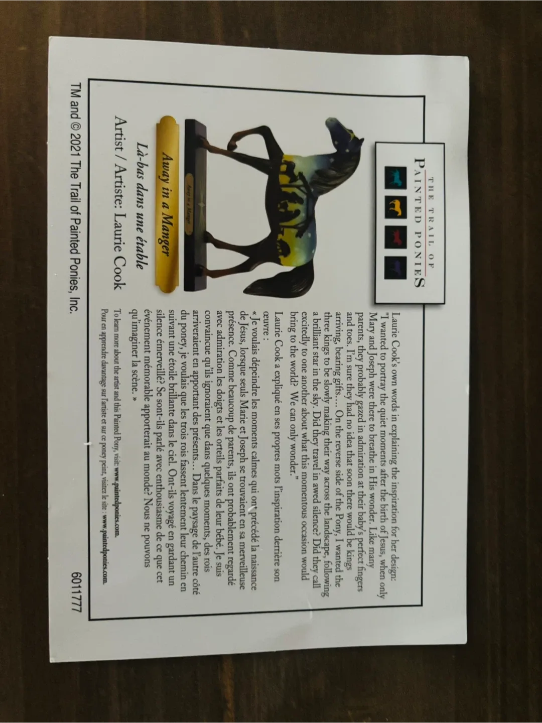 Trail of Painted Ponies - Away in a Manger Figurine image indicator(2)