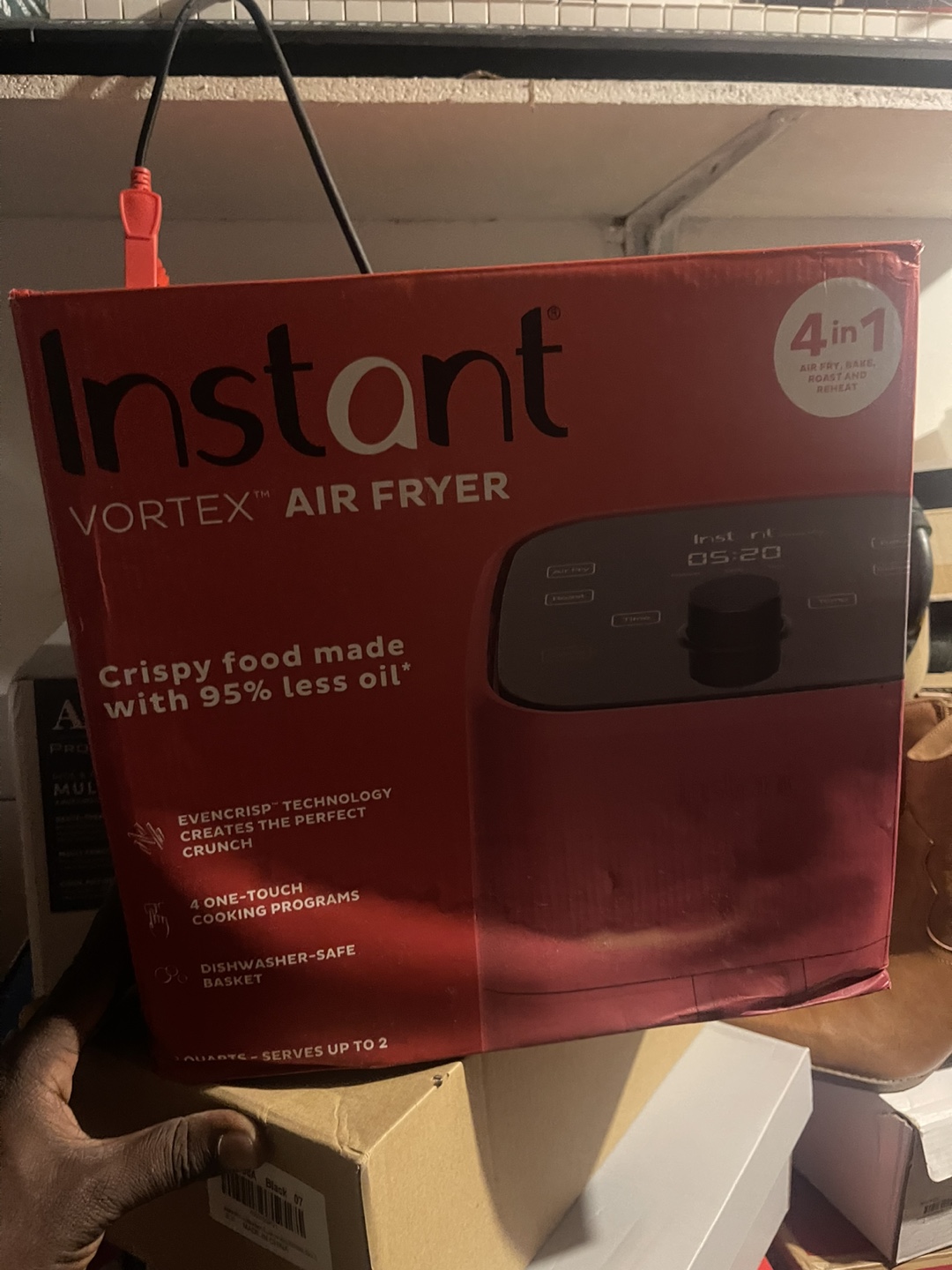 Instant Vortex Mini Air Fryer - Red - photo 2