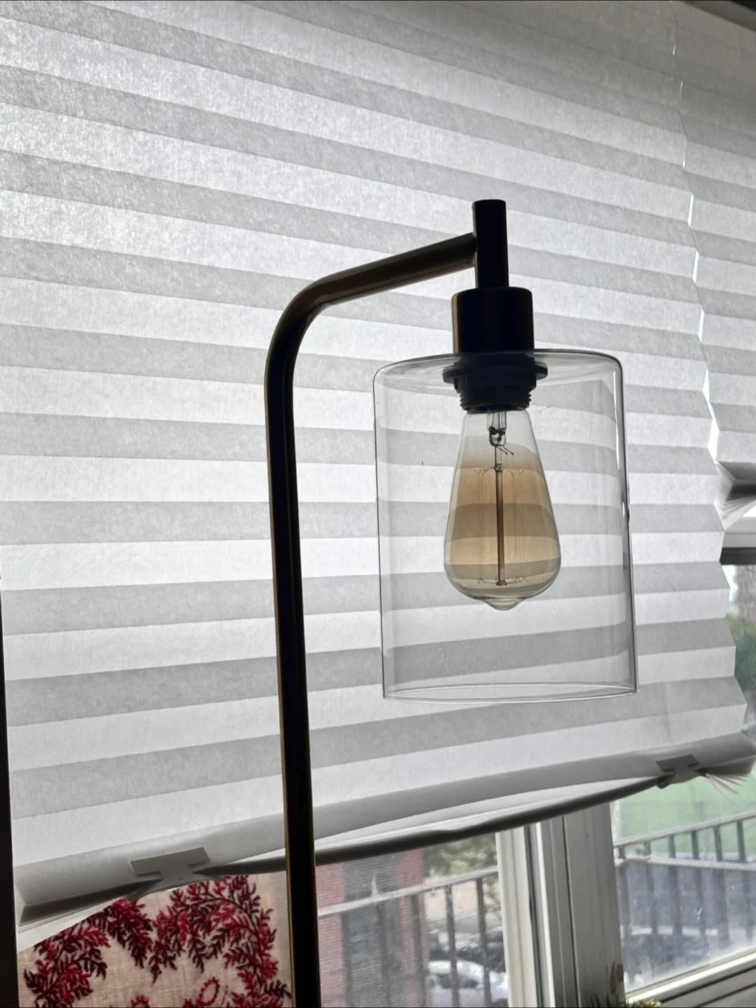 Gold Floor Lamp with Edison Bulb image indicator(2)