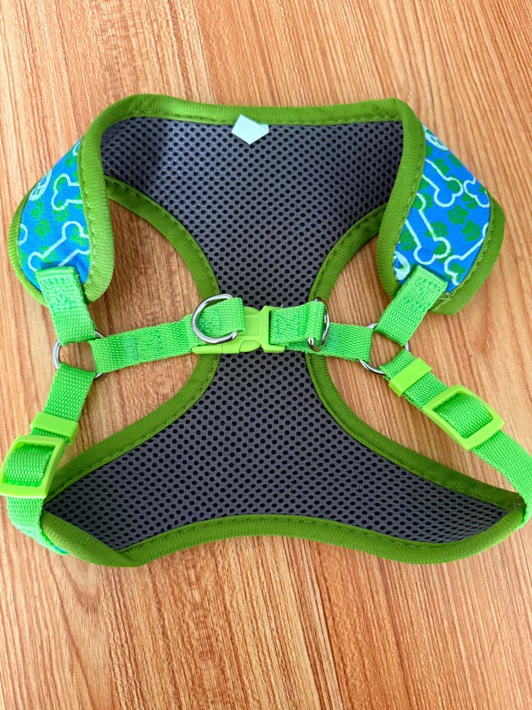 Dog Harness - Green & Blue