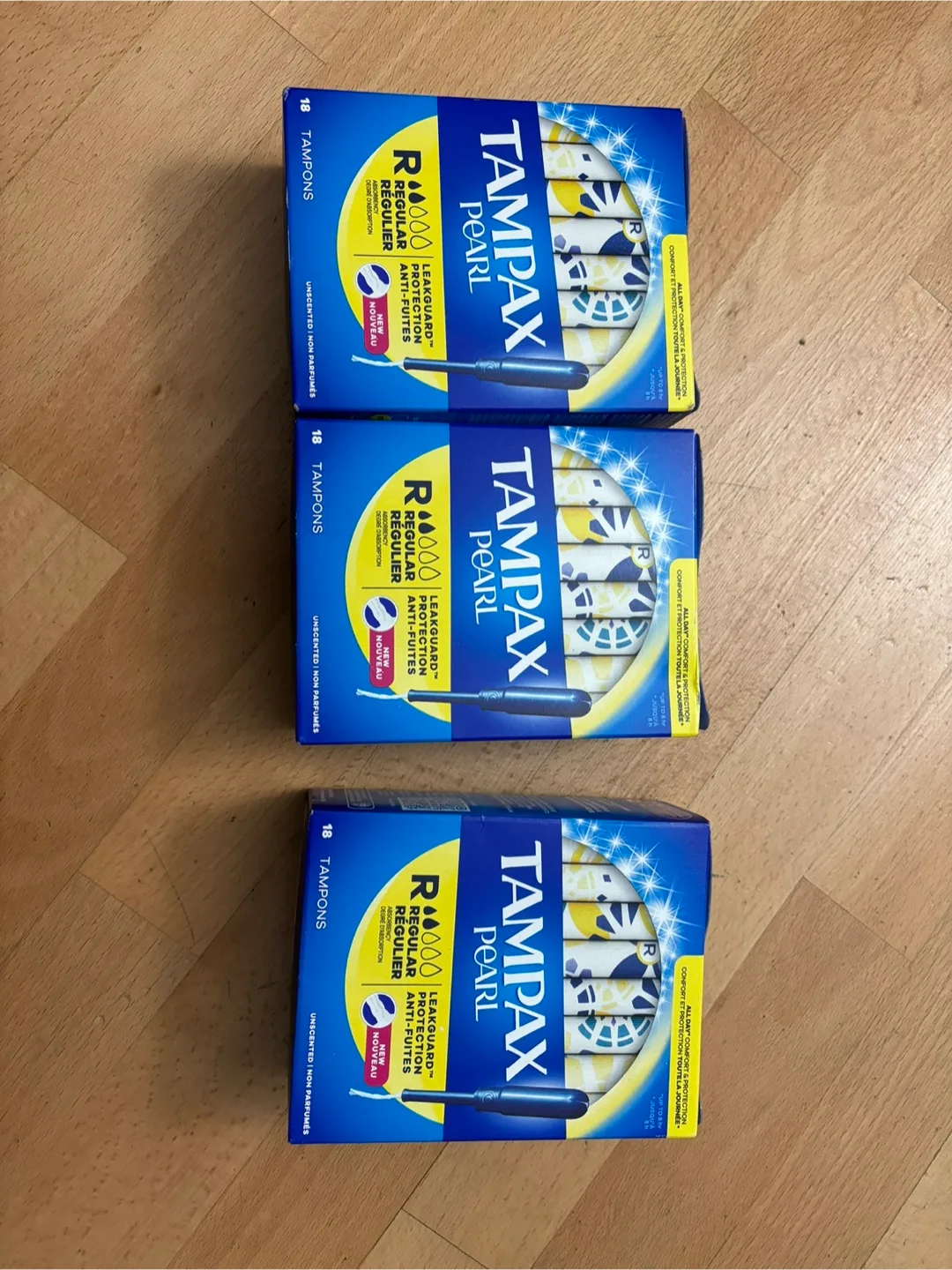 Tampax Pearl Regular Tampons, 18 Count