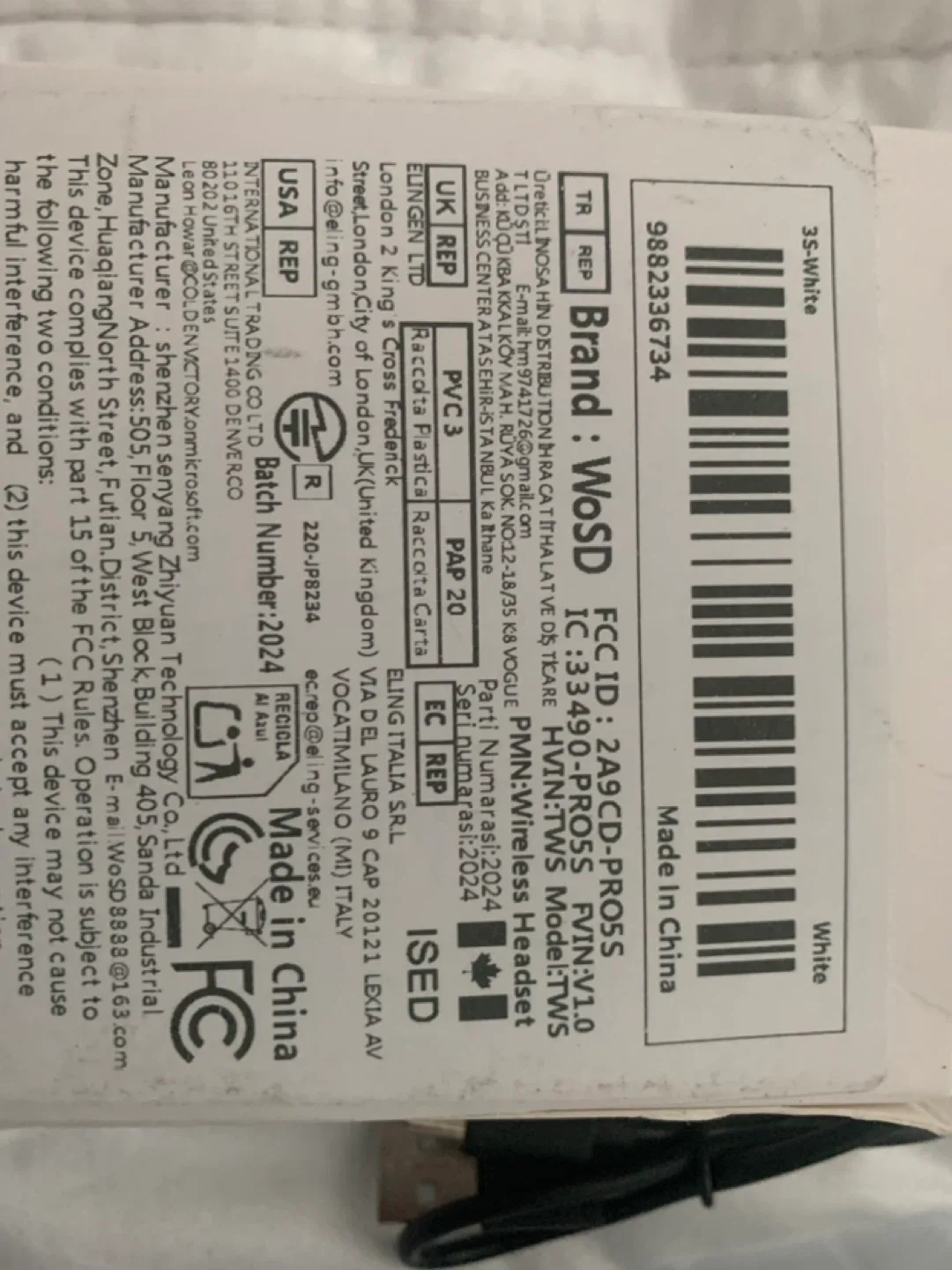 WoSd HVIN-TWS Wireless Headset - New! image indicator(2)