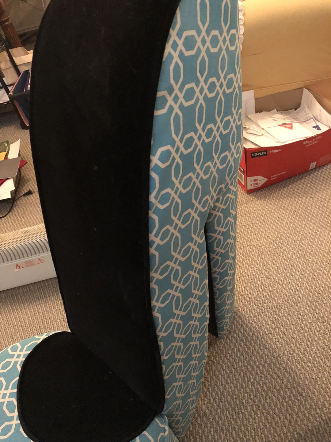 Accent Chair Shoe - Blue Patterned - photo 2