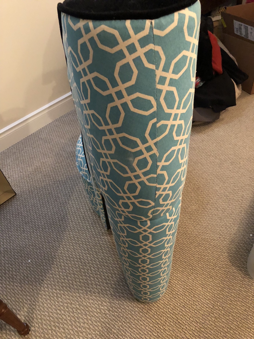 Accent Chair Shoe - Blue Patterned - photo 4