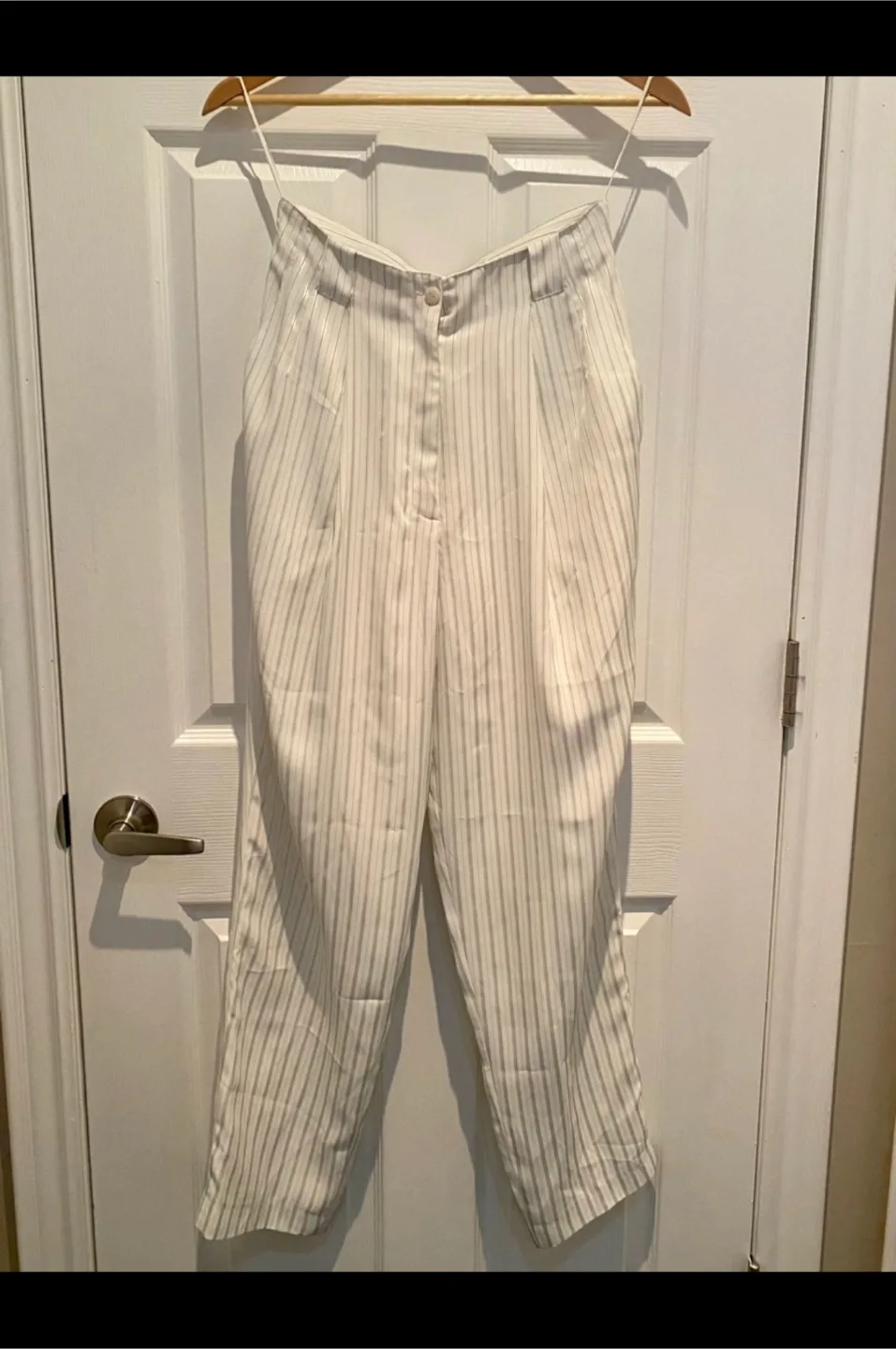 Striped High-Waisted Trousers thumbnail