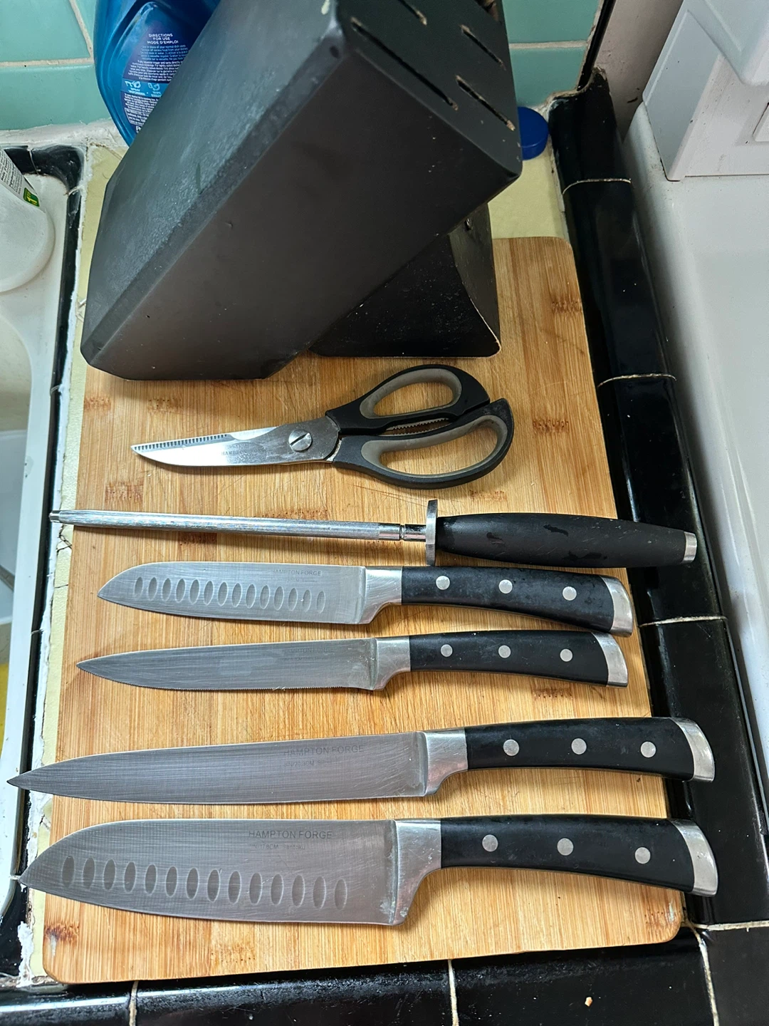 Hampton Forge Knife Set with Block