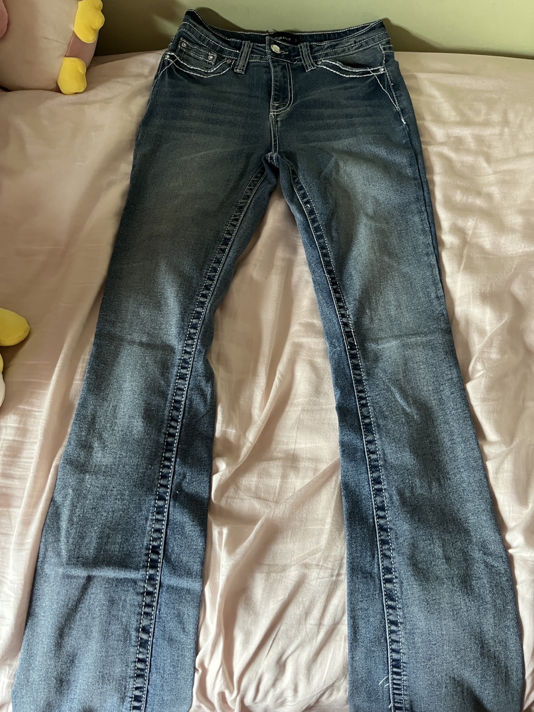 Urban Planet Embroidered Flare Denim Jeans - photo 2