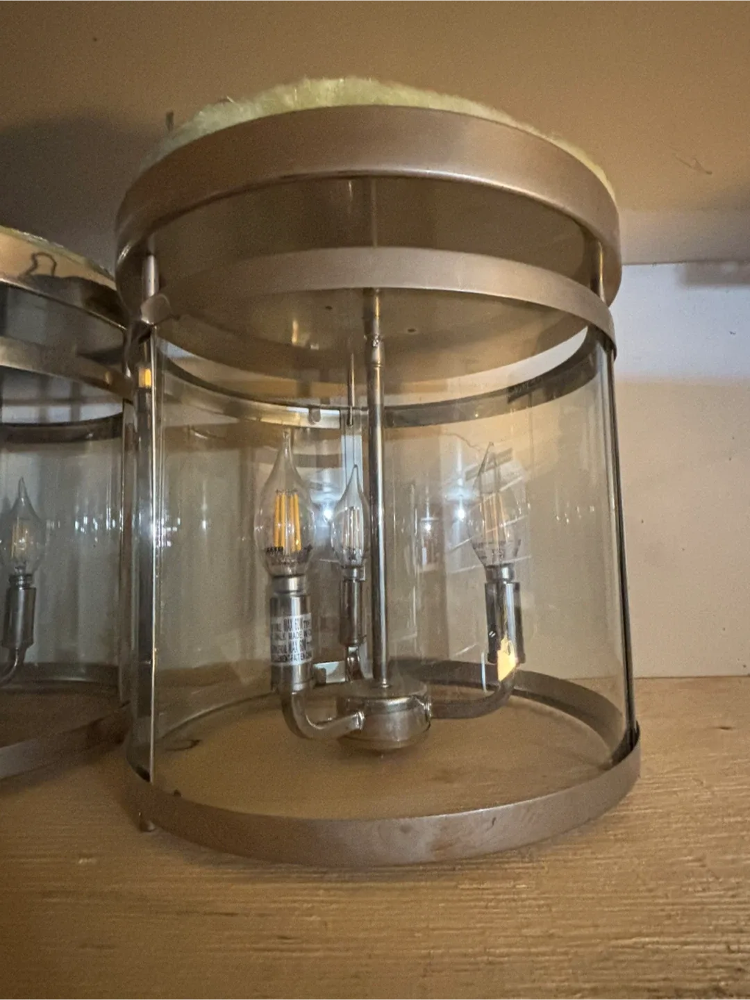 Set of 4 Glass & Metal Ceiling Lights image indicator(2)