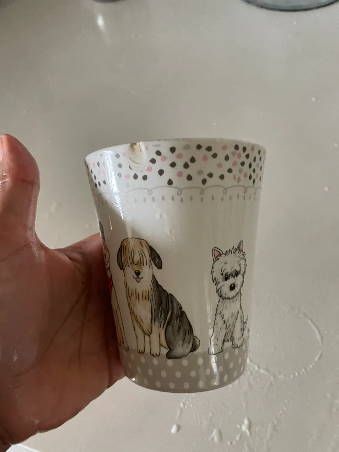 Cute Dog Print Ceramic Mug thumbnail