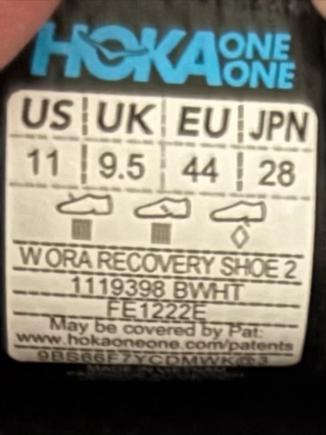 Hoka Recovery Slip-On Shoes - Black/White image indicator(7)