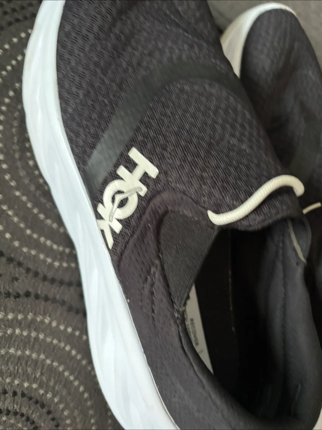 Hoka Recovery Slip-On Shoes - Black/White image indicator(10)